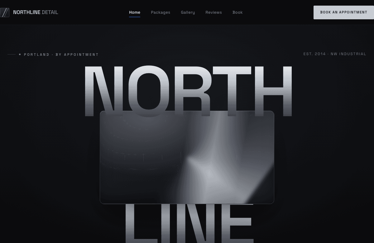 Northline Detail sample website preview