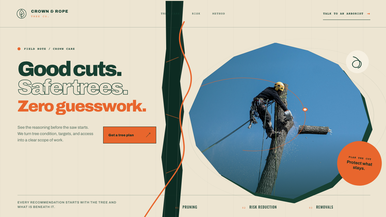 Crown & Rope website displayed on a desktop monitor
